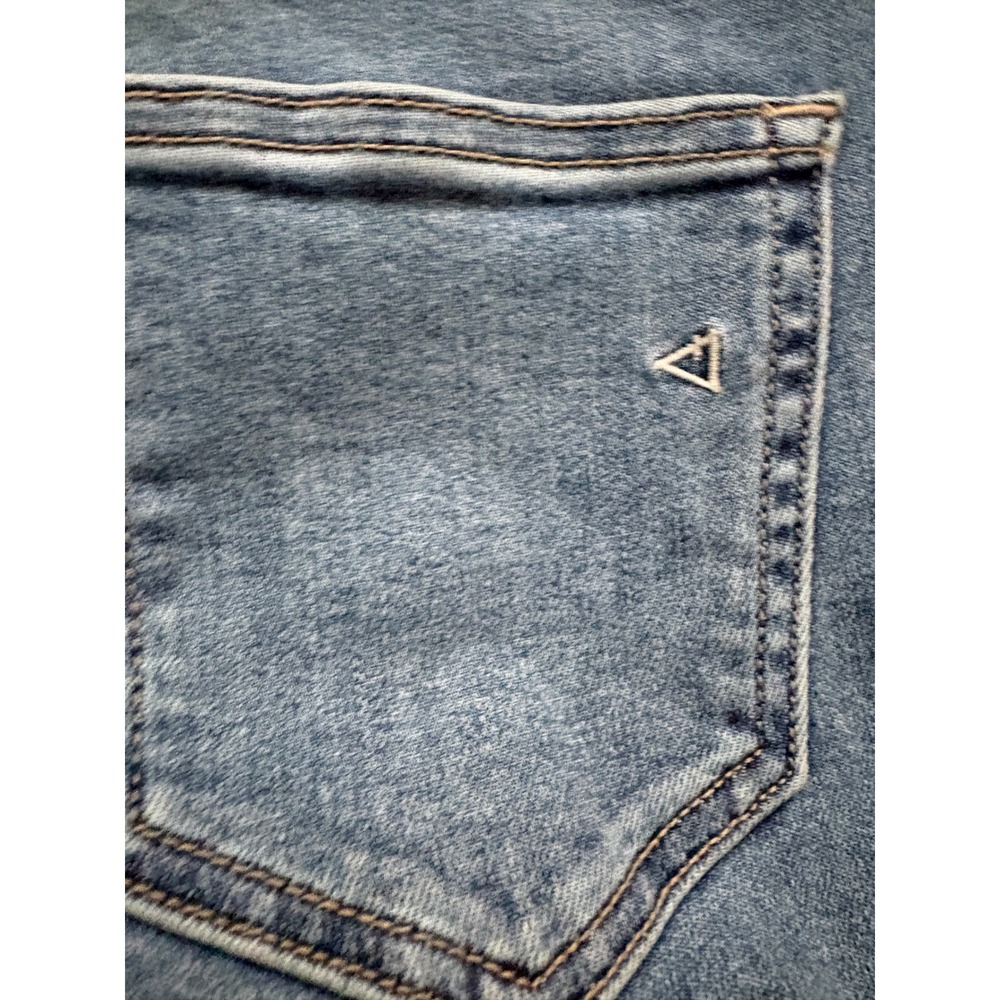 Hidden Los Angeles High Rise Flare Jeans Side Slit Raw Hem HD3148-MD Blue 28 - Picture 9 of 10